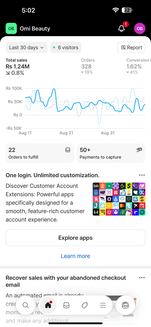 Omi Beauty — last 30 days