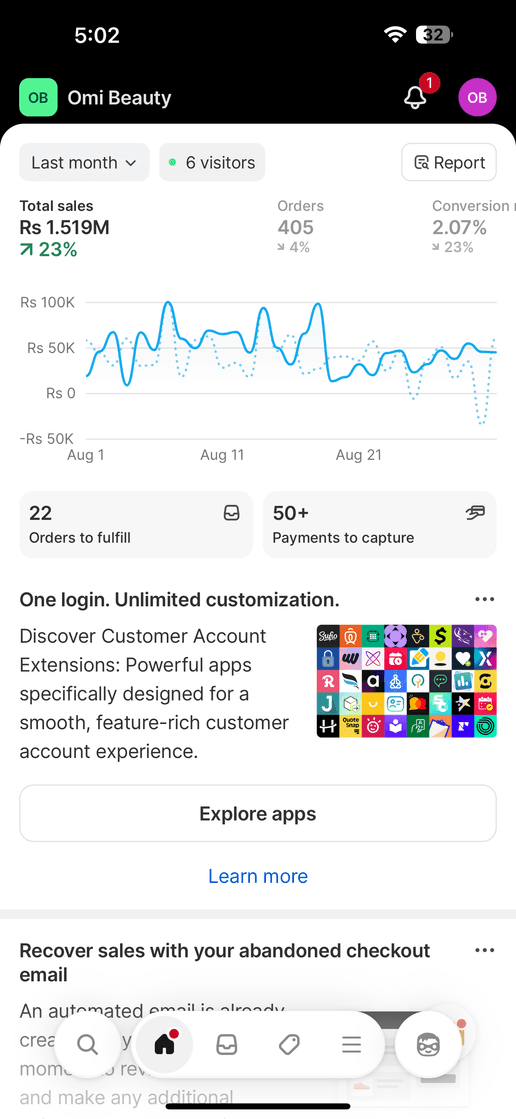 Omi Beauty — last month