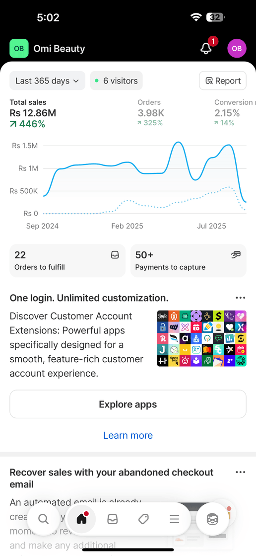 Omi Beauty — verified results screenshot