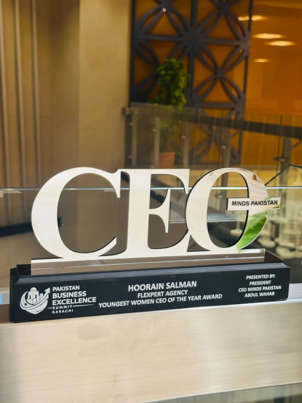 Award recognition
