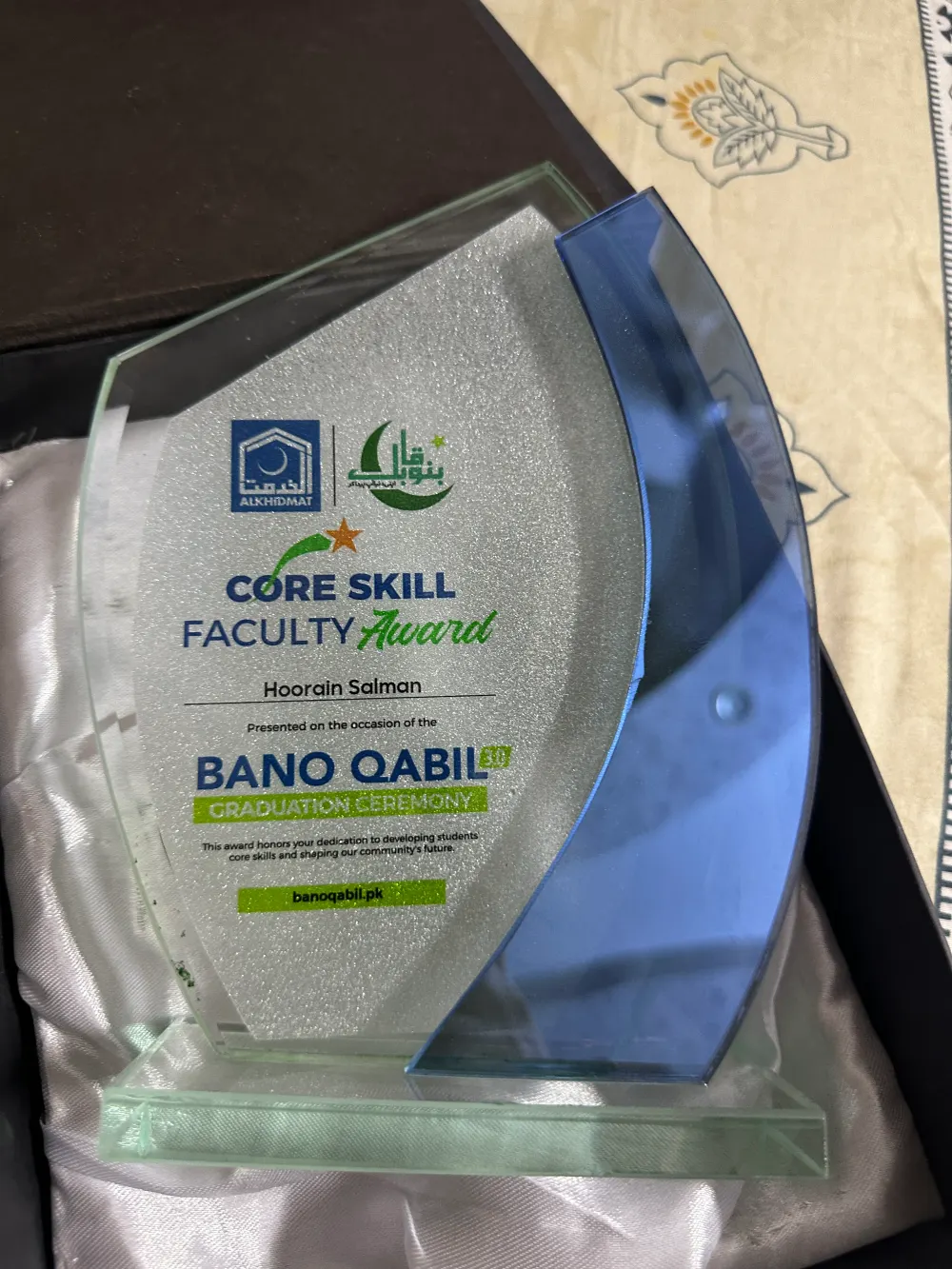 Award recognition